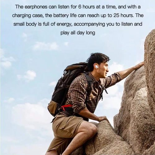 New Bluetooth 5.3 Earphones Sleep Headphones Wireless Headsets in-ear HiFi Stereo Noise Reduction Earbuds Apply to smartphones