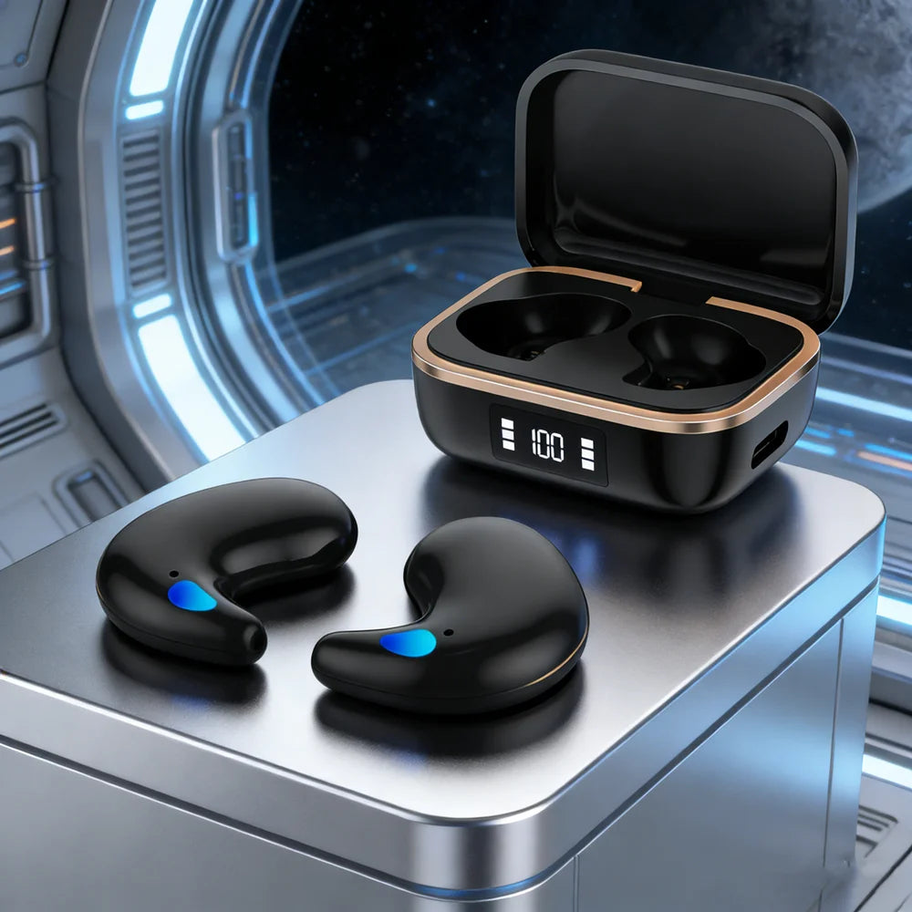 New Bluetooth 5.3 Earphones Sleep Headphones Wireless Headsets in-ear HiFi Stereo Noise Reduction Earbuds Apply to smartphones